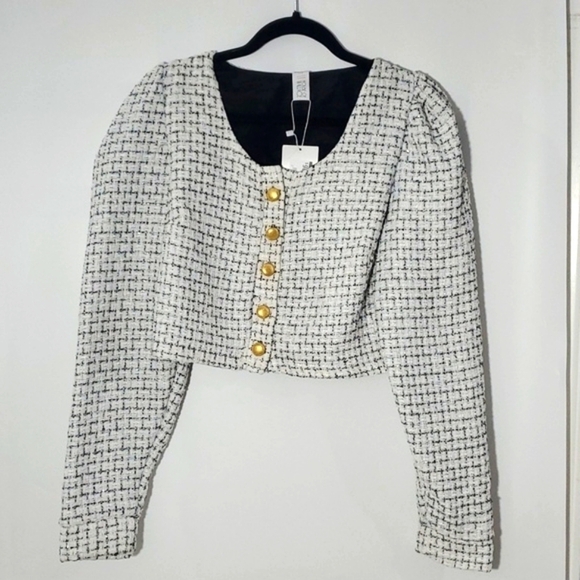 NEW House of Wallace Cropped Avery Blazer Small - Picture 1 of 9